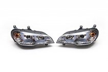 BMW X5 E70 2007-2013 гг. Передние фары (2 шт, светлые) фото 1
