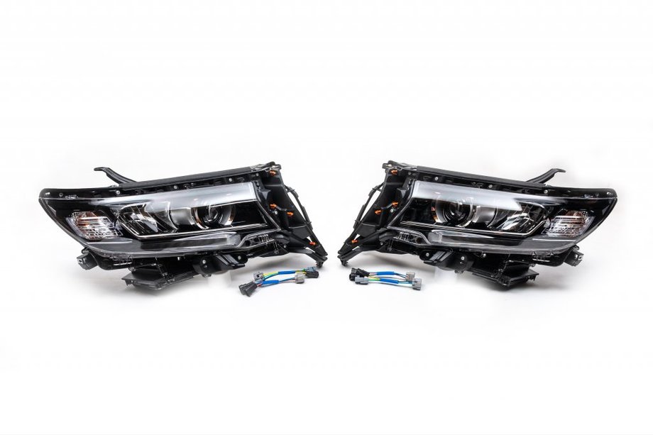 Toyota Land Cruiser Prado 150 2009-2023 гг. Передние фары LED (2017+, Комплект 2 шт) Image