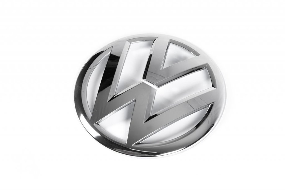Volkswagen Tiguan 2007-2016 гг. Передний эмблема 2012-2015 (верхняя часть, Оригинал) Image