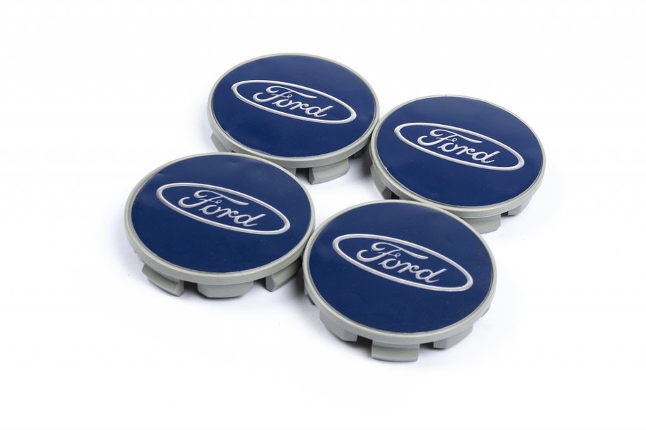Ford Колпачки на диски 69/64мм синие (4 шт) Image