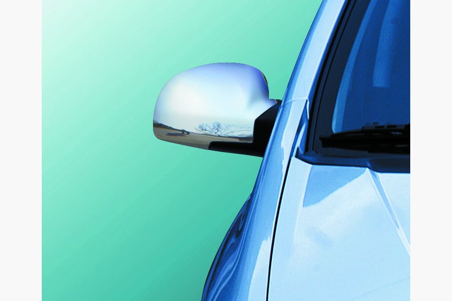 Hyundai Getz 2002- гг. Накладки на зеркала (2 шт, пластик) Image