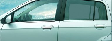 Hyundai Getz 2002- гг. Наружные молдинги стекол нержавейка (6 шт.) Carmos - Турецкая Нержавеющая Сталь фото 5