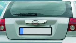 Hyundai Getz 2002- гг. Хромированная накладка над номером (2002-2006, нержавейка) фото 4
