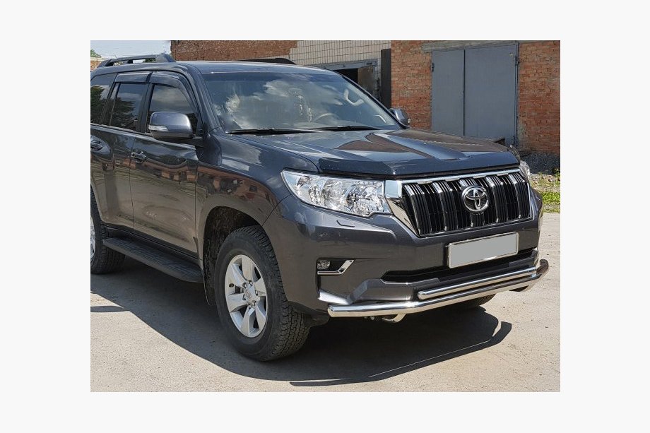 Toyota Land Cruiser Prado 150 2009-2023 гг. Передняя защита ST014 (нержавейка) Image