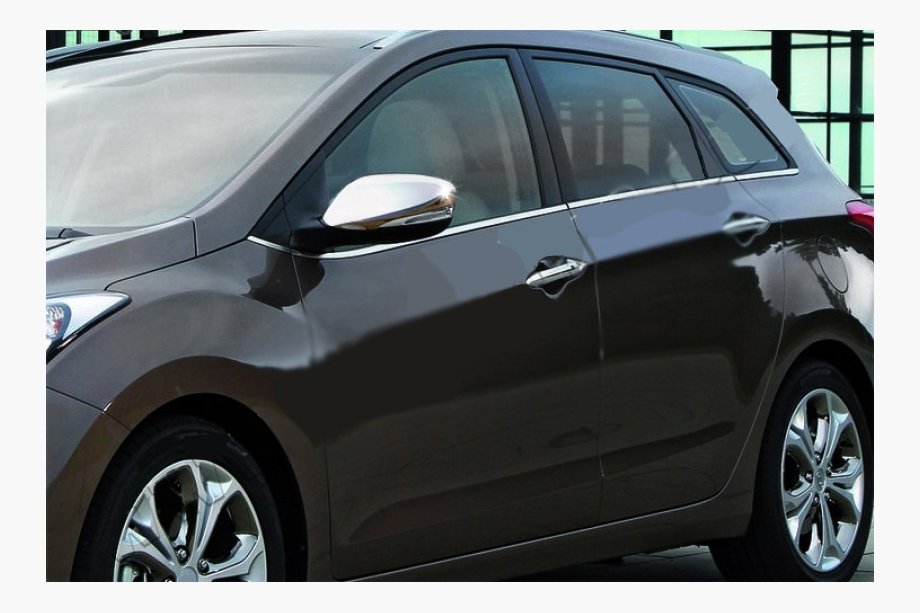 Hyundai Elantra (MD/UD) 2011-2015 гг. Накладки на зеркала с вырезом под поворотник (2 шт., нержавейка) Image