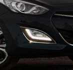 Hyundai I-30 2012-2017 гг. Хромированные накладки на противотуманные фары (2 шт, нержавейка) фото 3