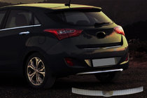 Hyundai I-30 2012-2017 гг. Накладка на задний бампер верхняя (HB, нержавейка) фото 1