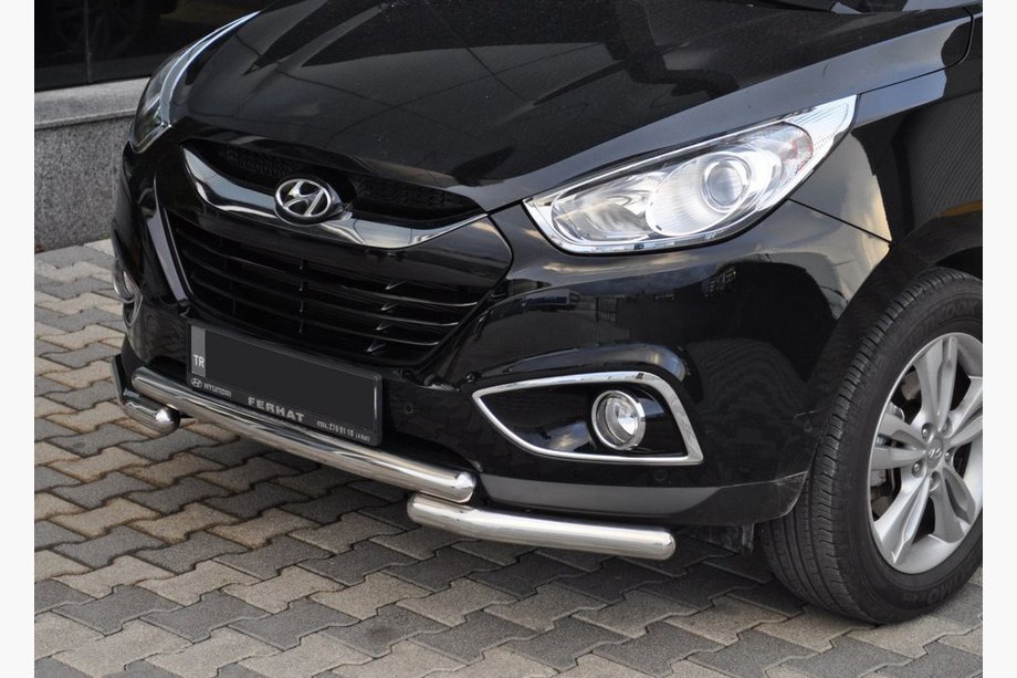 Hyundai IX-35 2010-2015 гг. Передняя Дуга ST014-1 (Нержавейка) Image