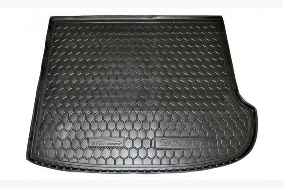 Hyundai Santa Fe 2 2006-2012 гг. Коврик багажника 7 мест (Autogumm, пластик) Image