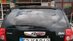 Hyundai Getz 2002- гг. Хромированная накладка над номером (2002-2006, нержавейка) фото 1