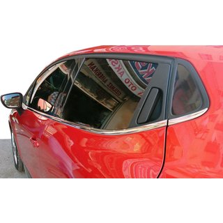 Окантовка окон нержавейка 8шт HB Renault Clio IV 2012-2019 гг. фото 1