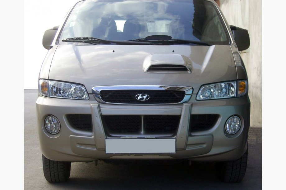 Hyundai H200, H1, Starex 1998-2007 гг. Центральная передняя губа (грунт под покраску) Image
