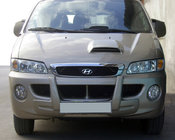 Hyundai H200, H1, Starex 1998-2007 гг. Центральная передняя губа (грунт под покраску) фото 1