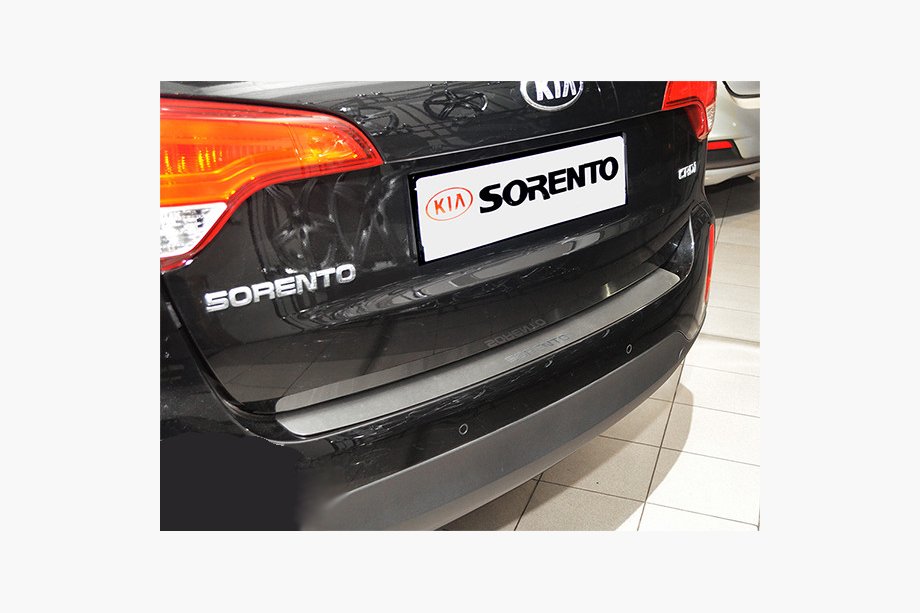 Kia Sorento II XM 2009-2014 гг. Накладка на задний бампер Nataniko (нержавейка) Image