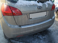 Kia Venga 2010-2019 гг. Накладка на задний бампер с отбортовкой Natanika (нержавейка) фото 1