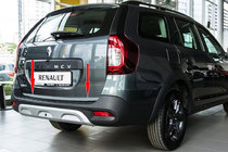 Dacia Logan MCV 2013-2020 гг. Накладка на багажник нержавейка Carmos - Турецкая Нержавеющая Сталь фото 1