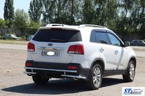 Kia Sorento II XM 2009-2014 гг. Задняя дуга AK003-2 (нержавейка) фото 7