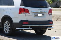 Kia Sorento II XM 2009-2014 гг. Задняя дуга AK003-2 (нержавейка) фото 9