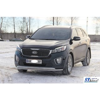 Передняя Защита ST014 60 / 42мм Нержавейка фото 2