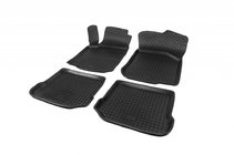 Skoda Fabia 2000-2007 гг. Резиновые коврики с бортиком (4 шт, Polytep) фото 5