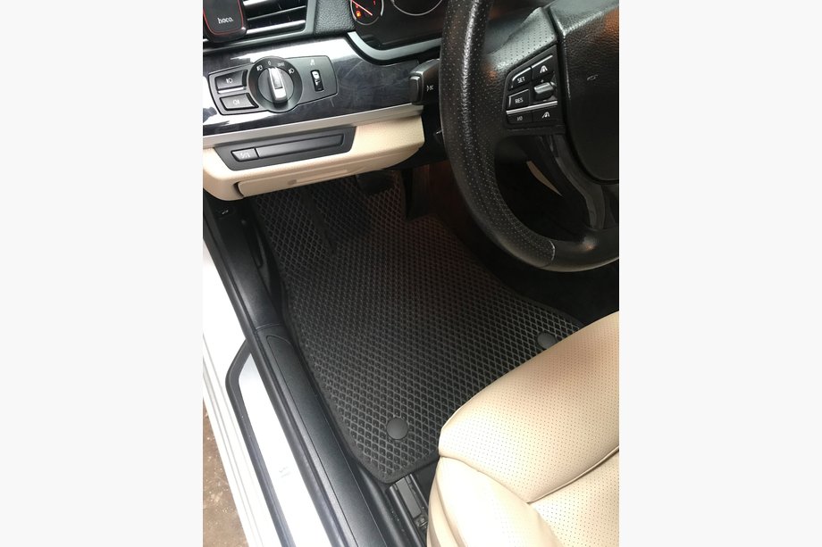 BMW 7 серия F01/F02 2008-2015 гг. Коврики EVA (для F02, Черный) Image