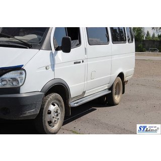 Боковые Пороги KB001 Нержавейка фото 4