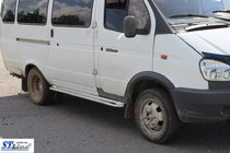 Газель, соболь 1998- гг. Боковые Пороги KB001 Нержавейка фото 6