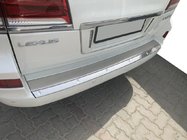 Lexus LX570/450d 2008-2022 гг. Вставка в задний бампер Хром (2012-2015) фото 2