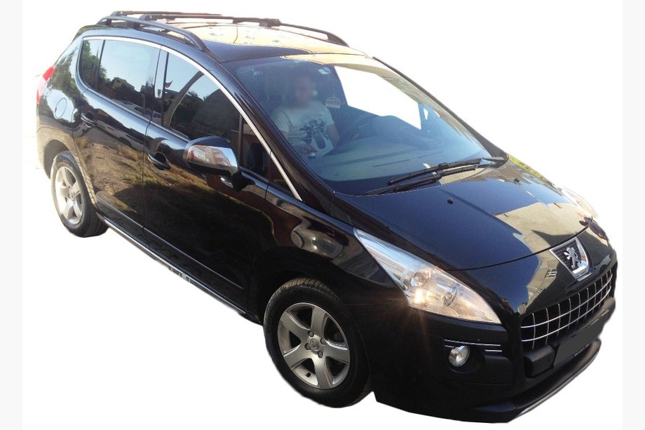 Peugeot 3008 2008-2016 гг. Рейлинги Skyport BLACK Image