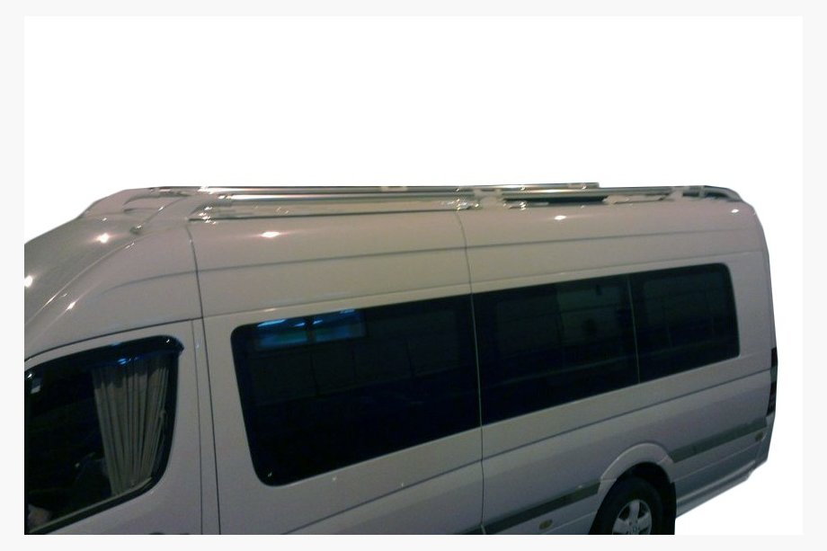 Mercedes Sprinter W906 2006–2018 гг. Рейлинги (Оригинал, белые ножки) Image