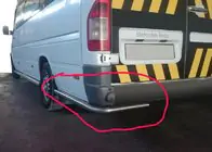 Mercedes Sprinter W901/902/903/904/905 1995–2006 гг. Задние уголки AK-SO (нержавейка) фото 1