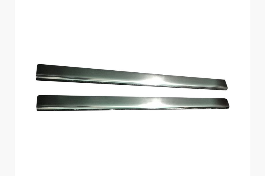 Mercedes Sprinter W901/902/903/904/905 1995–2006 гг. Накладки на дверные пороги Carmos (2 шт, нержавеющая сталь) Image