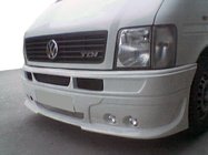 Volkswagen LT 1995-2006 гг. Накладка на передний бампер с 4 фарами (грунт под покраску) фото 2