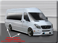 Mercedes Sprinter W906 2006–2018 гг. Боковые пороги Sport (под покраску) фото 3