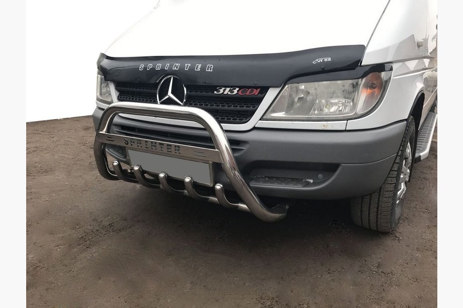 Mercedes Sprinter W901/902/903/904/905 1995–2006 гг. Кенгурятник WT004 (нержавейка) Фото 6