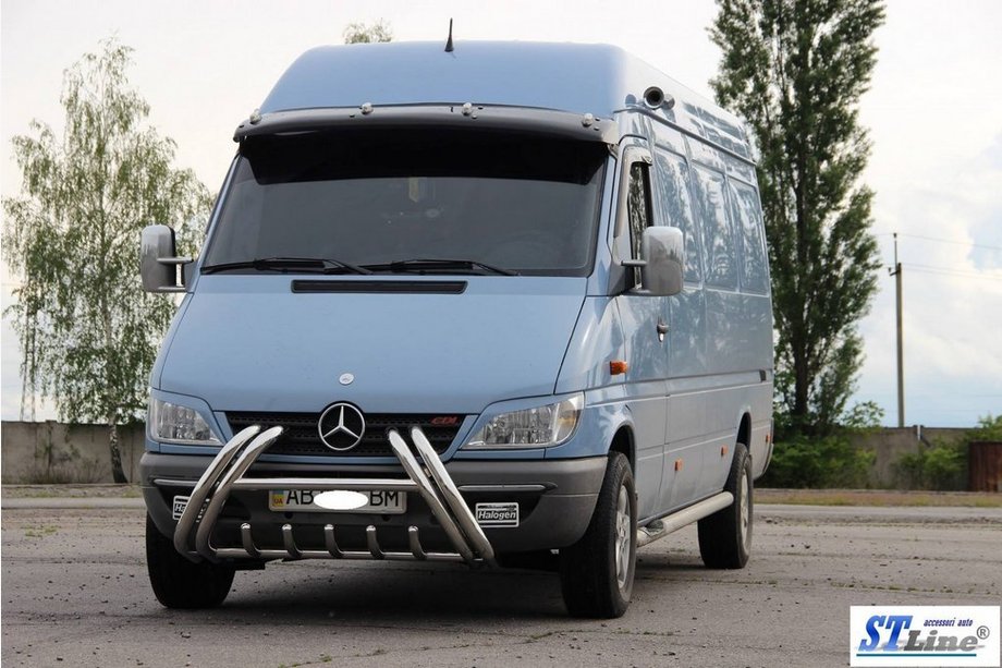 Mercedes Sprinter W901/902/903/904/905 1995–2006 гг. Кенгурятник Kelebek WT011 (нерж.) Фото 3