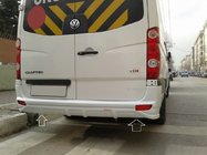 Mercedes Sprinter W906 2006–2018 гг. Накладка на задний бампер V1 (под покраску) фото 1