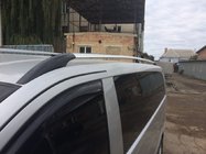 Mercedes Vito W639 2004-2014 гг. Рейлинги Хром CAN Оригинальный Дизайн (Металлические Ножки) фото 4