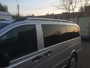 Mercedes Vito W639 2004-2014 гг. Рейлинги Хром CAN Оригинальный Дизайн (Металлические Ножки) фото 3