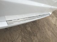 Mercedes Vito W639 2004-2014 гг. Накладка на задний бампер без бортика (Carmos, нержавейка) фото 2