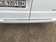 Mercedes Vito W639 2004-2014 гг. Накладка на задний бампер без бортика (Carmos, нержавейка) фото 3
