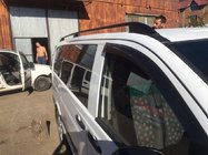 Mercedes Viano 2004-2014 гг. Черные рейлинги Skyport (цельнометаллические) фото 3