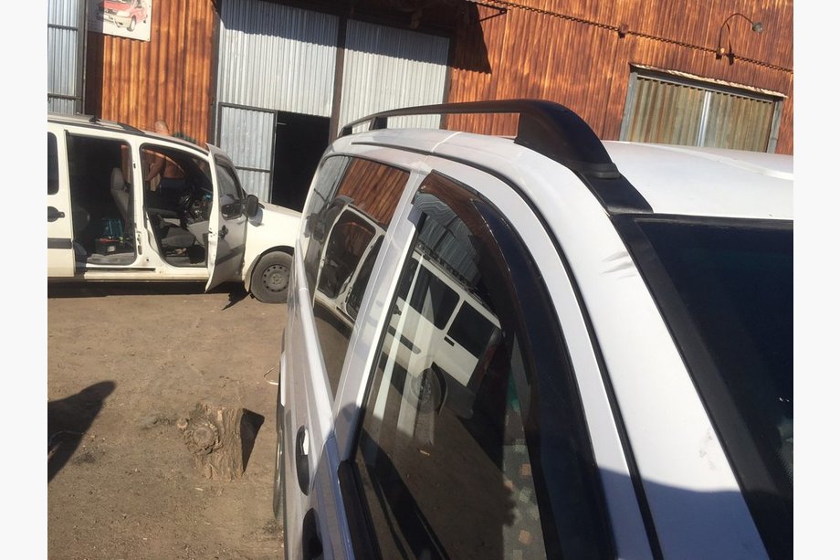 Mercedes Vito W639 2004-2014 гг. Черные рейлинги Skyport (цельнометаллические) Длинная База (EXTRALONG) Фото 5