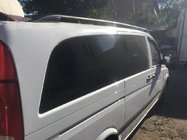 Mercedes Viano 2004-2014 гг. Черные рейлинги Skyport (цельнометаллические) фото 6