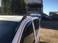 Mercedes Viano 2004-2014 гг. Черные рейлинги Skyport (цельнометаллические) фото 18