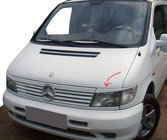 Mercedes Vito W638 1996-2003 гг. Реснички на фары (под покраску) фото 1
