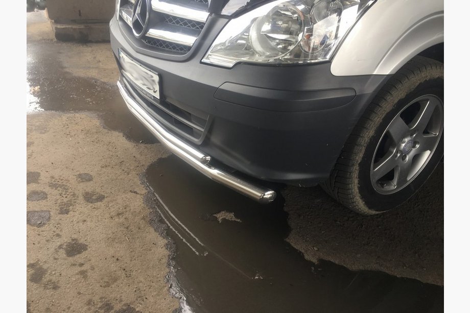 Mercedes Vito W639 2004-2014 гг. Передняя защита ST014 (нержавейка) 2010-2015, 51 ↗ 42мм Фото 7