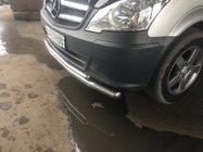 Mercedes Vito W639 2004-2014 гг. Передняя защита ST014 (нержавейка) 2004-2010, 60 ↗ 42мм фото 7