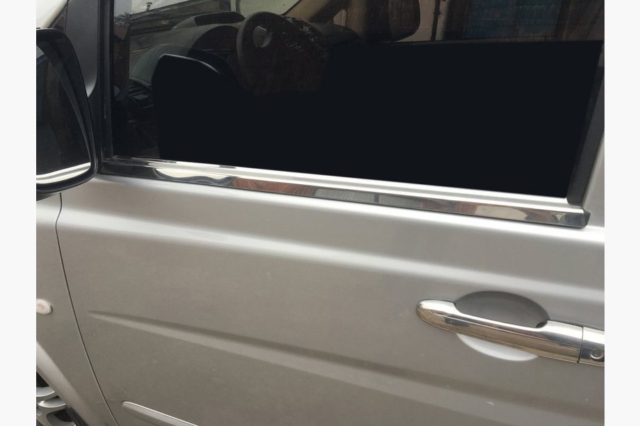 Mercedes Viano 2004-2014 гг. Молдинги на окна Нержавеющая сталь (2 шт.) Image