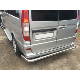 Задняя дуга AK005 (нержавейка) Mercedes Viano 2004-2014 гг. фото 1
